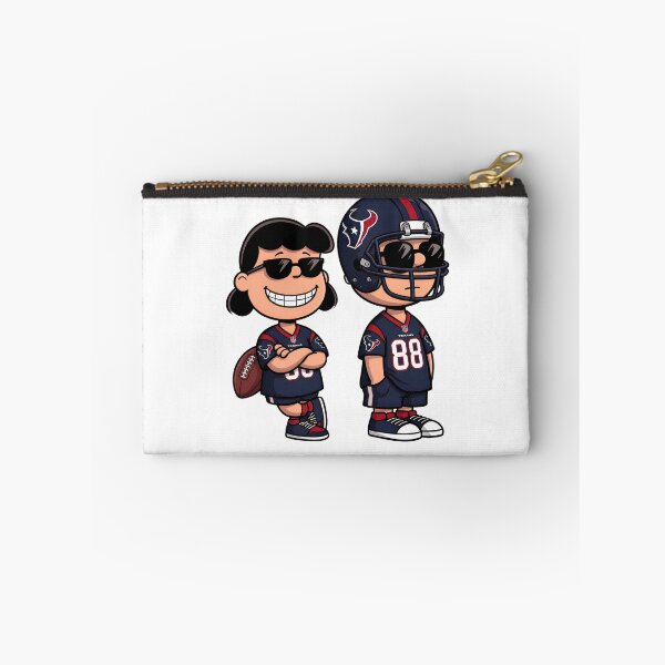 Item preview, Charlie Brown Snoopy Texans Football Cartoon  designed and sold by GrimVibeArts.