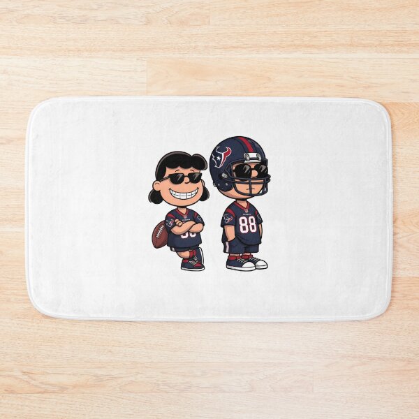 Item preview, Charlie Brown Snoopy Texans Football Cartoon  designed and sold by GrimVibeArts.