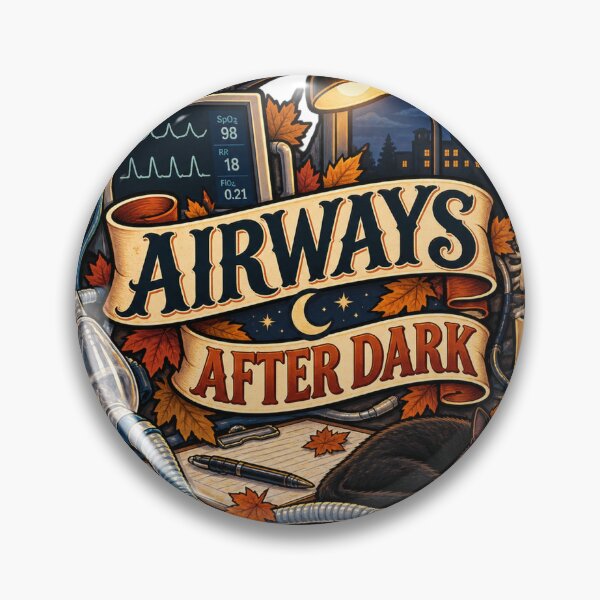 Item preview, Airways After Dark Respiratory Therapist designed and sold by supertae.