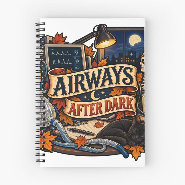 Item preview, Airways After Dark Respiratory Therapist designed and sold by supertae.