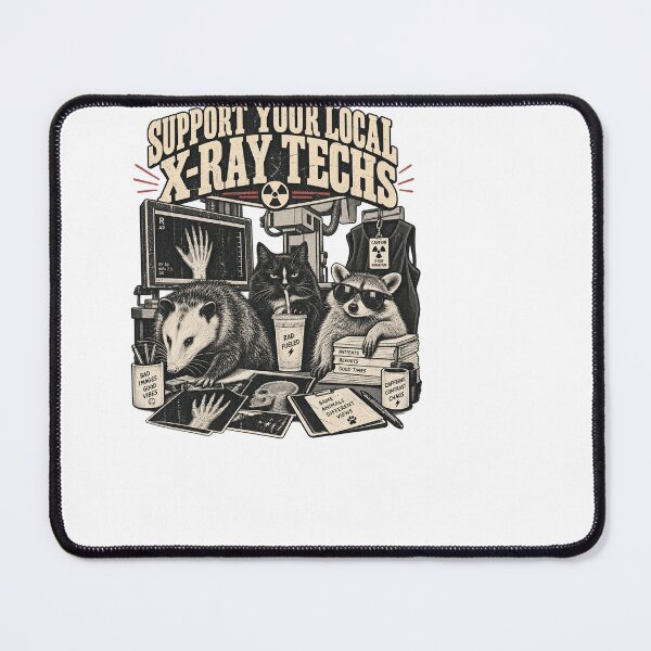 Item preview, Support Your Local X-Ray Techs Funny Animals Radiology Design designed and sold by PaulaRyan1.