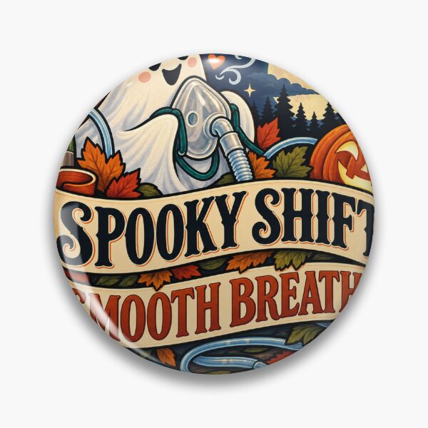 Item preview, Spooky Shift, Steady Airways Respiratory Therapist designed and sold by supertae.