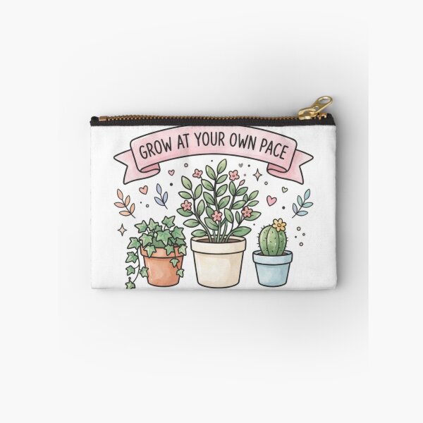 Item preview, Grow At Your Own Pace Aesthetic Potted Plants Self-Love designed and sold by KreatoLab.