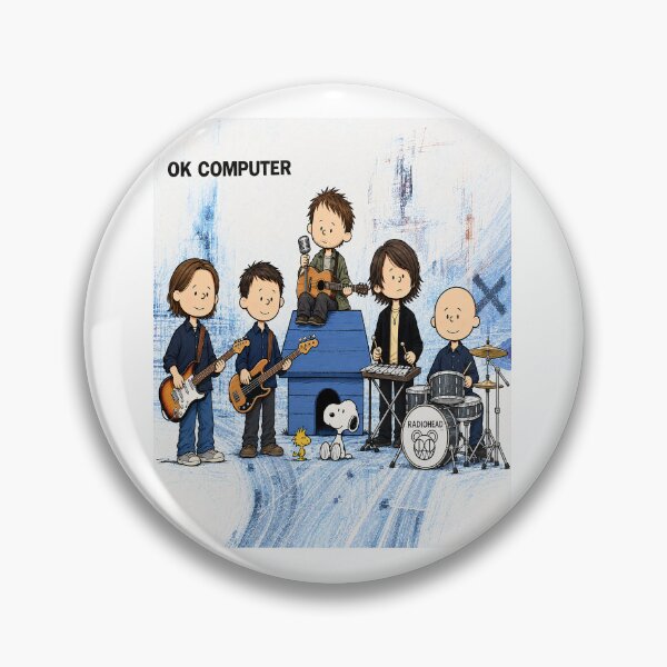Item preview, OK Computer Cartoon Band Peanuts designed and sold by GrimVibeArts.