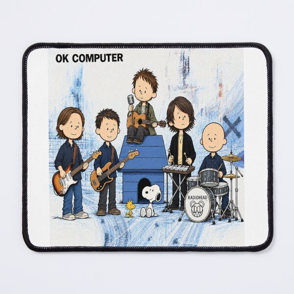 Item preview, OK Computer Cartoon Band Peanuts designed and sold by GrimVibeArts.