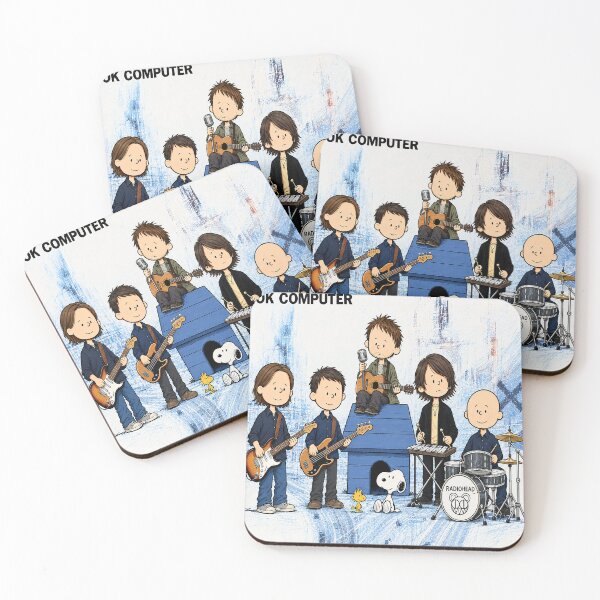 Item preview, OK Computer Cartoon Band Peanuts designed and sold by GrimVibeArts.