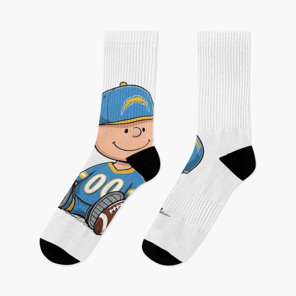 Item preview, Snoopy And Charlie Brown Los Angeles Chargers Football Fan designed and sold by DamianRoy88.
