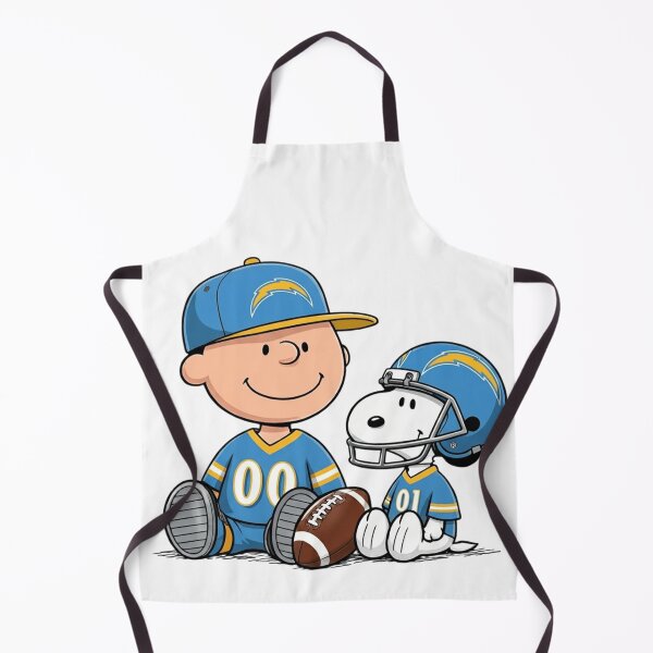 Item preview, Snoopy And Charlie Brown Los Angeles Chargers Football Fan designed and sold by DamianRoy88.