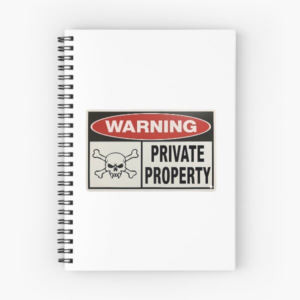 Item preview, Warning Private Property designed and sold by Rayan-hopper.