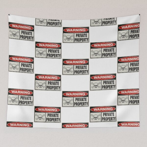 Item preview, Warning Private Property designed and sold by Rayan-hopper.