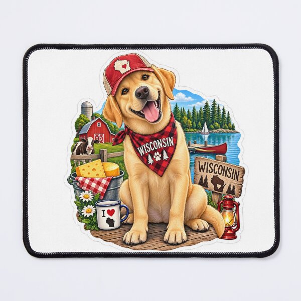 Item preview, Wisconsin Northwoods Dog designed and sold by Whimspired By Paxx.