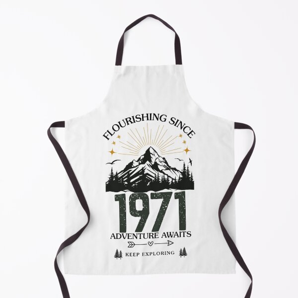 Item preview, 1971 Flourishing Since Mountain Adventure Birthday Design designed and sold by FlareCraftStudio.