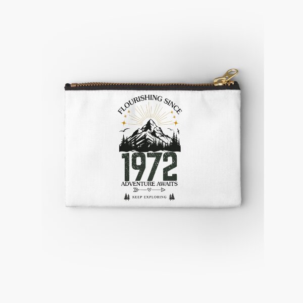 Item preview, 1972 Flourishing Since Mountain Adventure Birthday Design designed and sold by FlareCraftStudio.