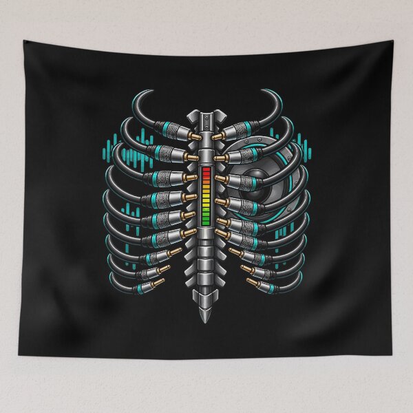 Item preview, Sound Engineer Rib Cage Wired for Sound designed and sold by stmpdwrld.
