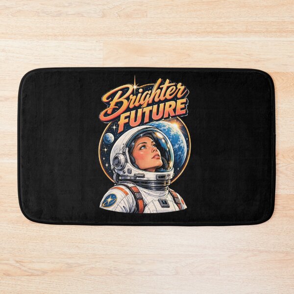 Item preview, Brighter Future - Retro Astronaut Woman designed and sold by Quantum Fashion.