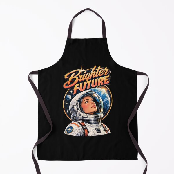 Item preview, Brighter Future - Retro Astronaut Woman designed and sold by Quantum Fashion.