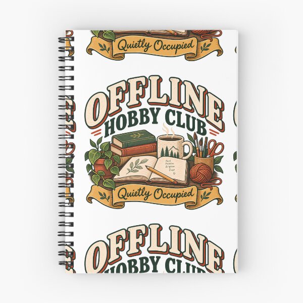 Item preview, Offline Hobby Club Quietly Occupied – Cozy Analog Hobbies designed and sold by FindYouByZ.