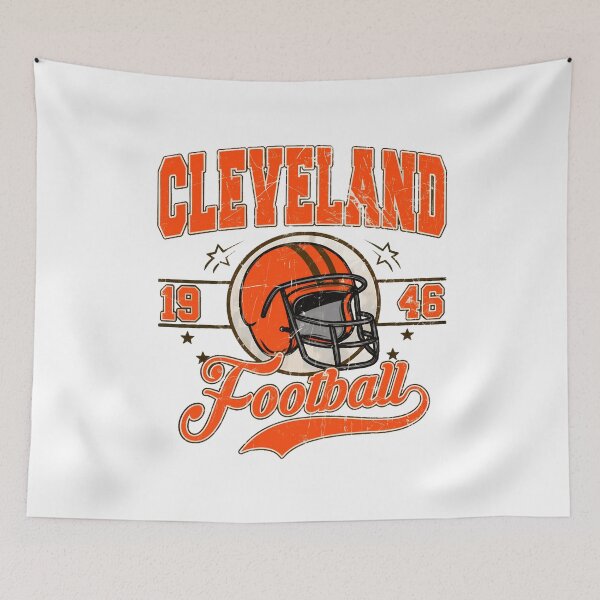 Item preview, Cleveland Football Vintage Retro Helmet Tee designed and sold by Snyder93.