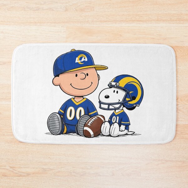 Item preview,  Snoopy And Charlie Brown Los Angeles Rams Football Fan designed and sold by DamianRoy88.