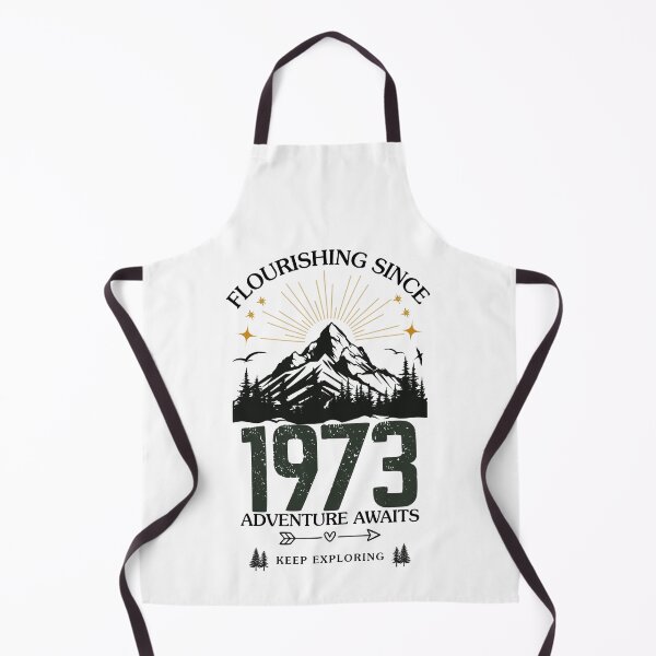 Item preview, 1973 Flourishing Since Mountain Adventure Birthday Design designed and sold by FlareCraftStudio.
