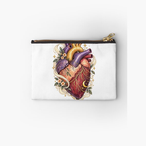 Item preview, Celestial Anatomical Heart Floral Cosmic Mystical Botanical Art designed and sold by inkoutninja.