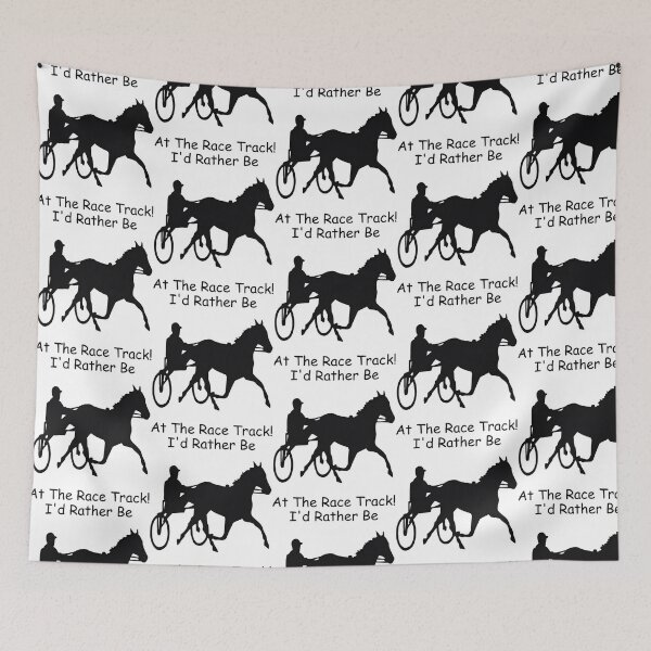 Item preview, I'D Rather Be At The Race Track Horse designed and sold by rykerres.