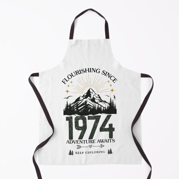 Item preview, 1974 Flourishing Since Mountain Adventure Birthday Design designed and sold by FlareCraftStudio.