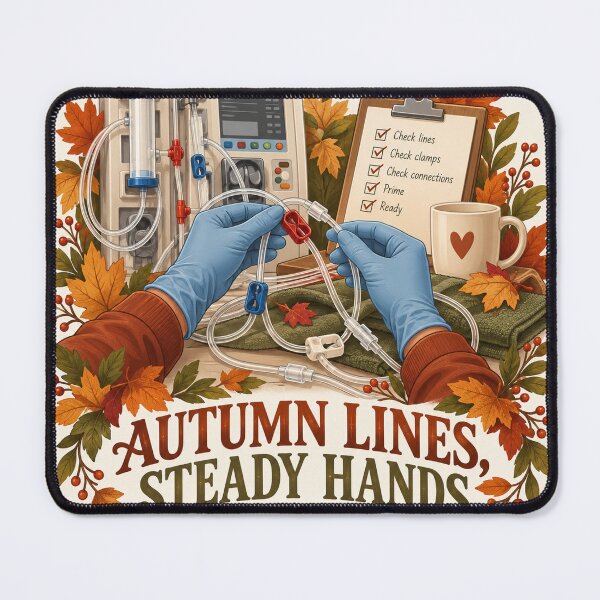 Item preview, Autumn Lines, Steady Hands Dialysis Technician designed and sold by supertae.