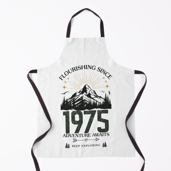 Item preview, 1975 Flourishing Since Mountain Adventure Birthday Design designed and sold by FlareCraftStudio.