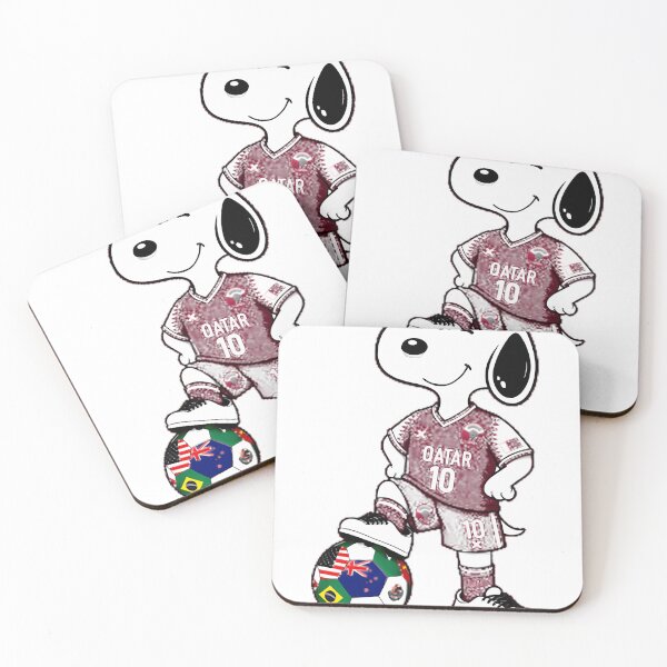 Item preview, Qatar Team Funny Snoopy Soccer Player designed and sold by FitsyFit.