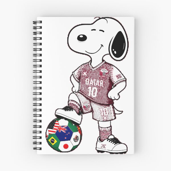 Item preview, Qatar Team Funny Snoopy Soccer Player designed and sold by FitsyFit.
