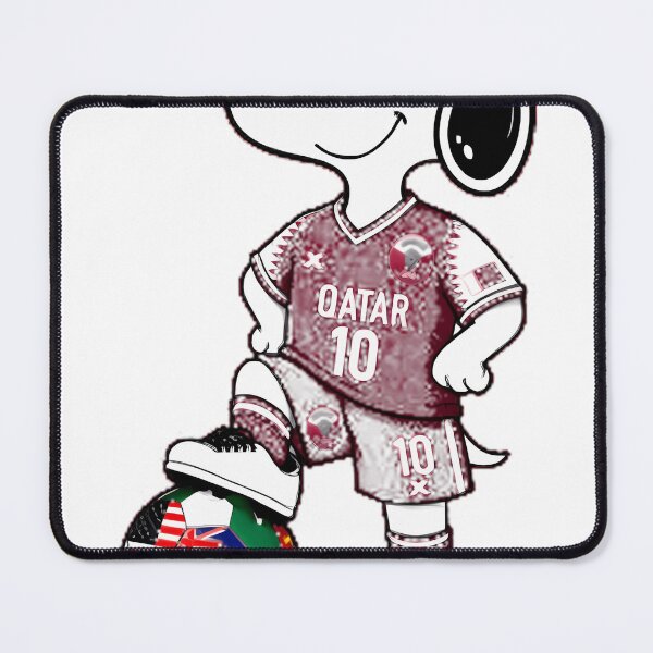 Item preview, Qatar Team Funny Snoopy Soccer Player designed and sold by FitsyFit.