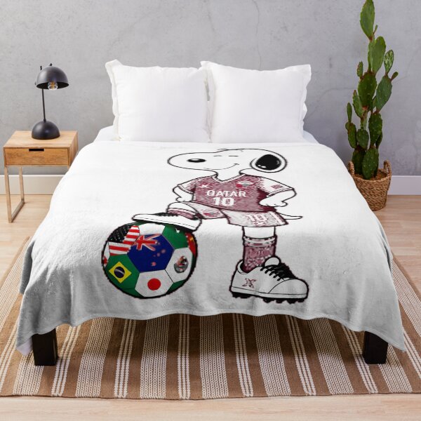 Item preview, Qatar Team Funny Snoopy Soccer Player designed and sold by FitsyFit.