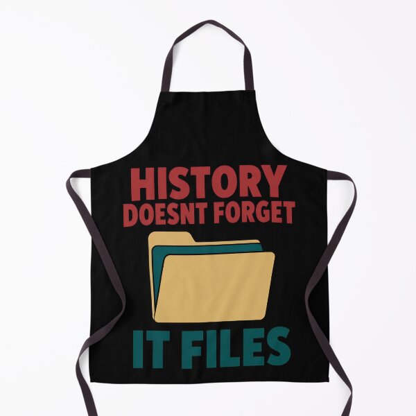 Item preview, History Doesn't Forget It Files Funny History Pun designed and sold by TeeTimeTreasure.