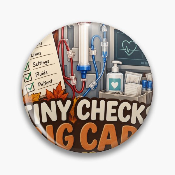 Item preview, Tiny Checks, Big Care Dialysis Technician designed and sold by supertae.
