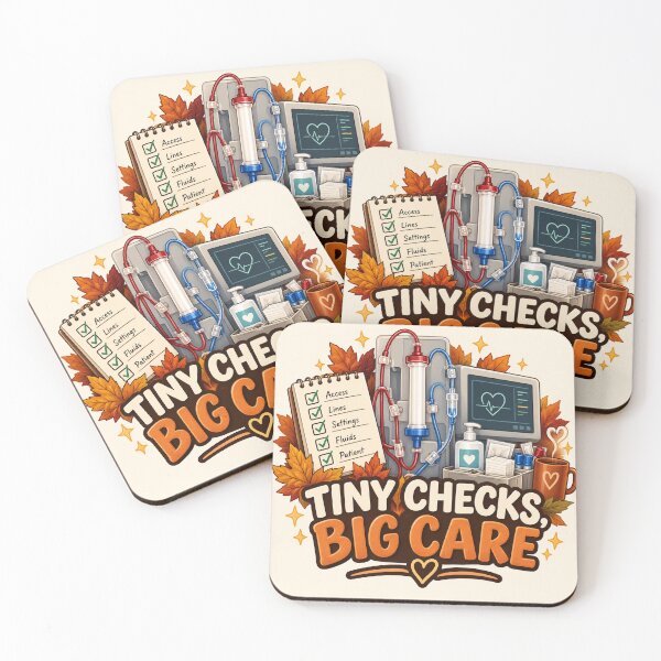 Item preview, Tiny Checks, Big Care Dialysis Technician designed and sold by supertae.