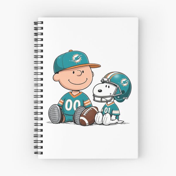 Item preview, Snoopy And Charlie Brown Miami Dolphins Football Fan designed and sold by DamianRoy88.