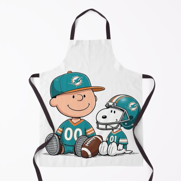 Item preview, Snoopy And Charlie Brown Miami Dolphins Football Fan designed and sold by DamianRoy88.