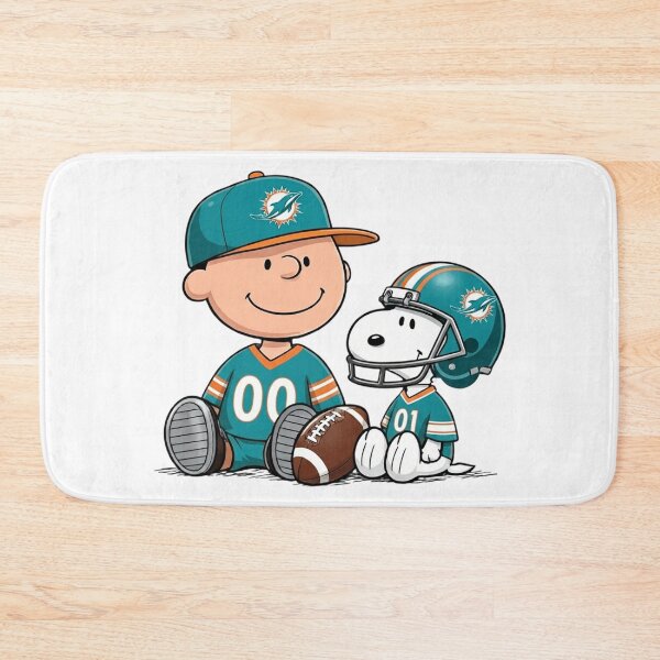 Item preview, Snoopy And Charlie Brown Miami Dolphins Football Fan designed and sold by DamianRoy88.