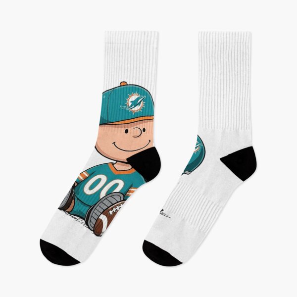 Item preview, Snoopy And Charlie Brown Miami Dolphins Football Fan designed and sold by DamianRoy88.