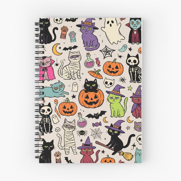 Item preview, Halloween Cats Pattern - Spooky Cute Black Cats designed and sold by dudelinart.