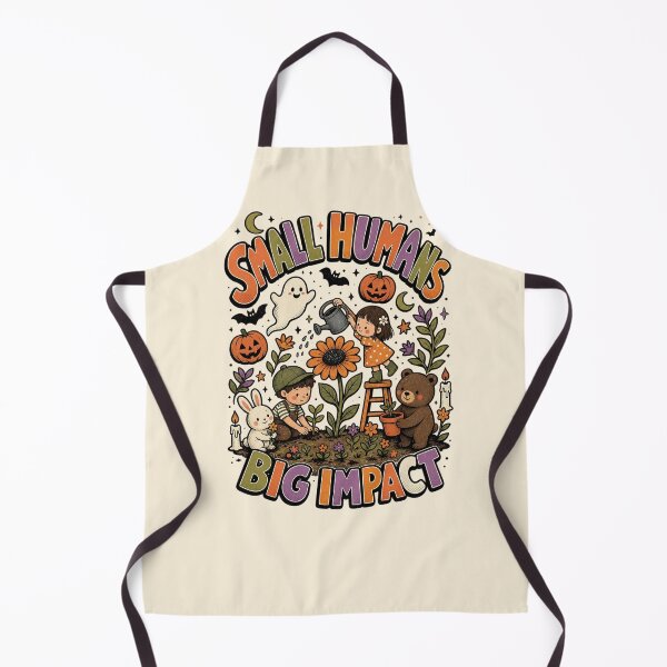 Item preview, Small Humans Big Impact Shirt, Cute Watercolor Kids Garden Teacher Design designed and sold by VibeTherapyArt.