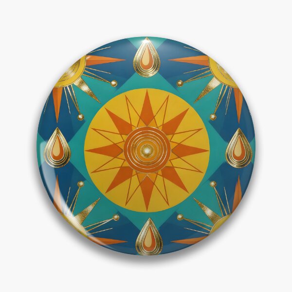Item preview, Retro Gold Sunburst Pattern designed and sold by Ideeplyfeltit.