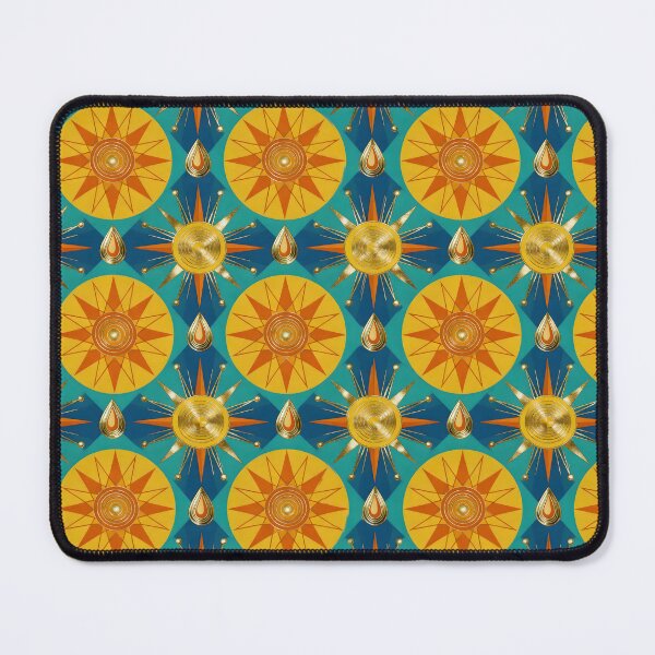 Item preview, Retro Gold Sunburst Pattern designed and sold by Ideeplyfeltit.