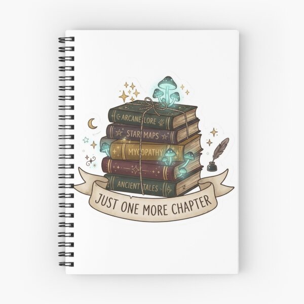 Item preview, Just One More Chapter Magical Book Stack Dark Academia designed and sold by KreatoLab.