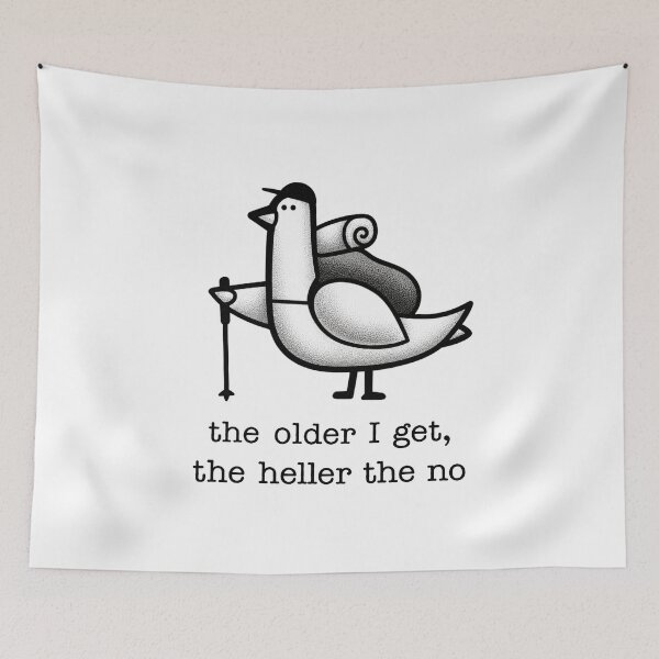 Item preview, Pigeon The Older I Get The Heller The No Hiking Funny designed and sold by dexlawpie.