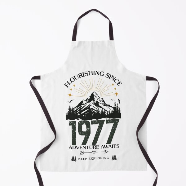 Item preview, 1977 Flourishing Since Mountain Adventure Birthday Design designed and sold by FlareCraftStudio.