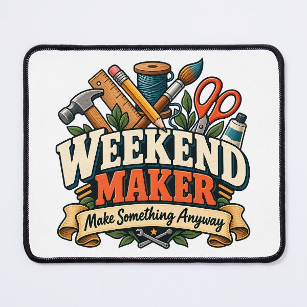 Item preview, Weekend Maker – Make Something Anyway Retro Hobby Club designed and sold by FindYouByZ.
