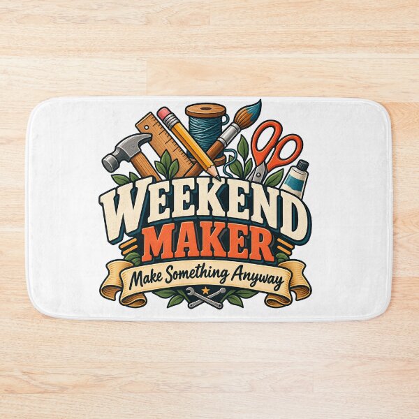 Item preview, Weekend Maker – Make Something Anyway Retro Hobby Club designed and sold by FindYouByZ.