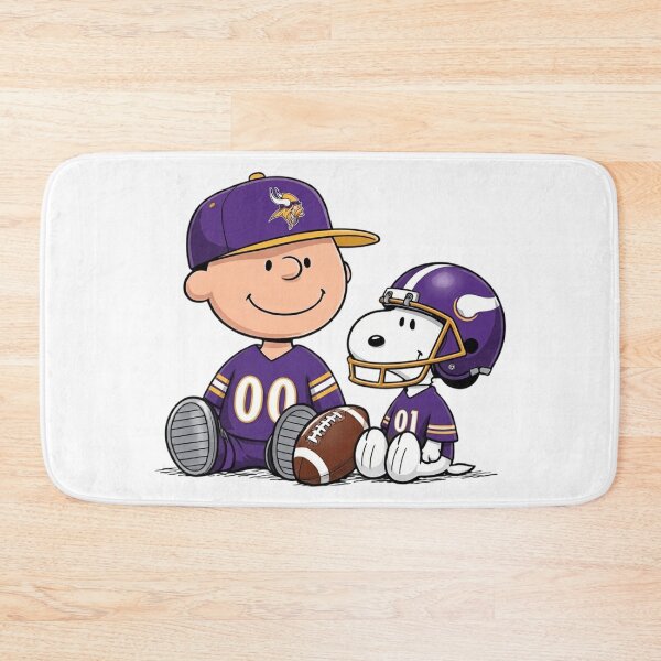 Item preview, Snoopy And Charlie Brown Minnesota Vikings Football Fan designed and sold by DamianRoy88.